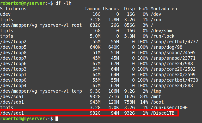 Disco Externo ya Montado.