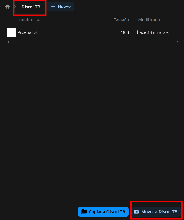Mover Videos a Disco1TB