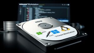 Particionar HDD con NTFS y Ext4 para Almacenar VMs de VMware Workstation