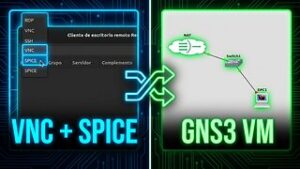 Utilizar VNC y SPICE de REMMINA para conectar con Qemu VMs de GNS3 y GNS3 VM